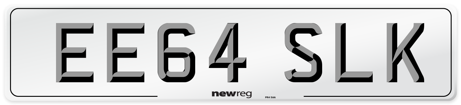 EE64 SLK Number Plate from New Reg